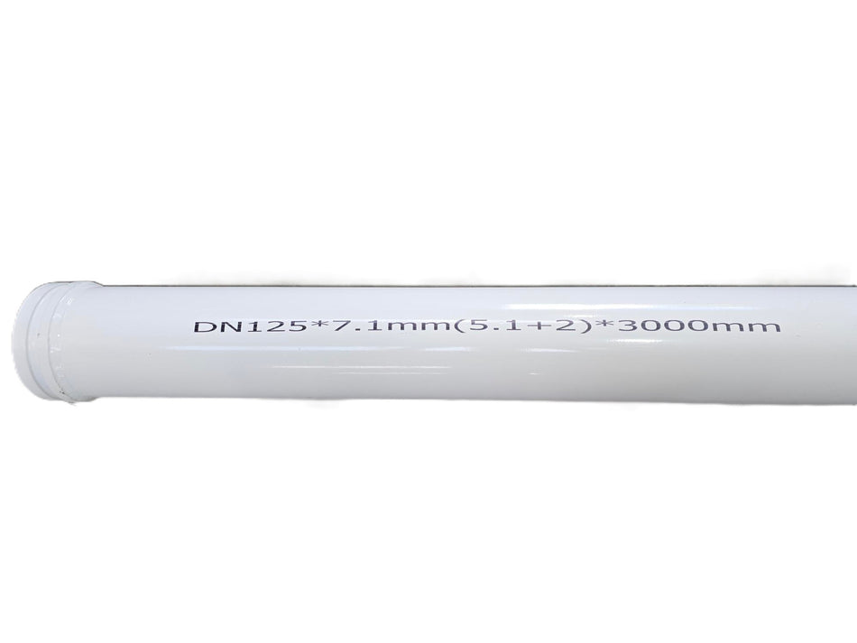Twin Wall Concrete Delivery Deck Pipe  DN125*7.1mm(5.1+2)*3000mm