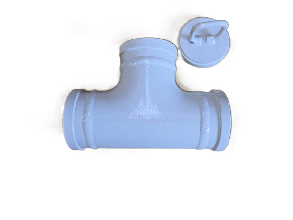 Tee Pipe 4” & Cap - Free Shipping