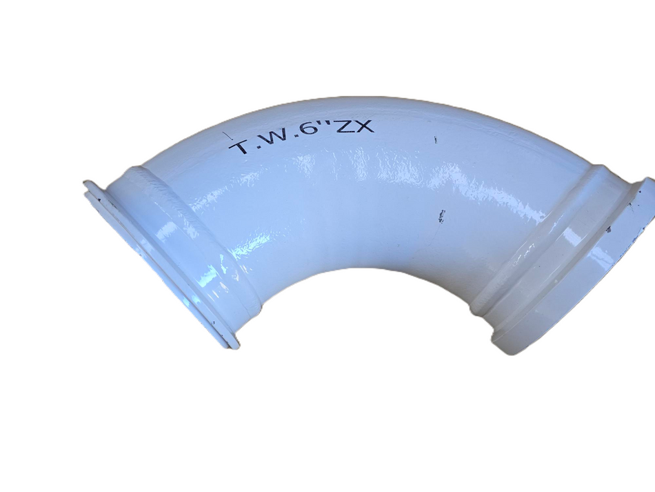 Twin Wall Pipe 90D Elbow 6” ZX MALE / FEMALE